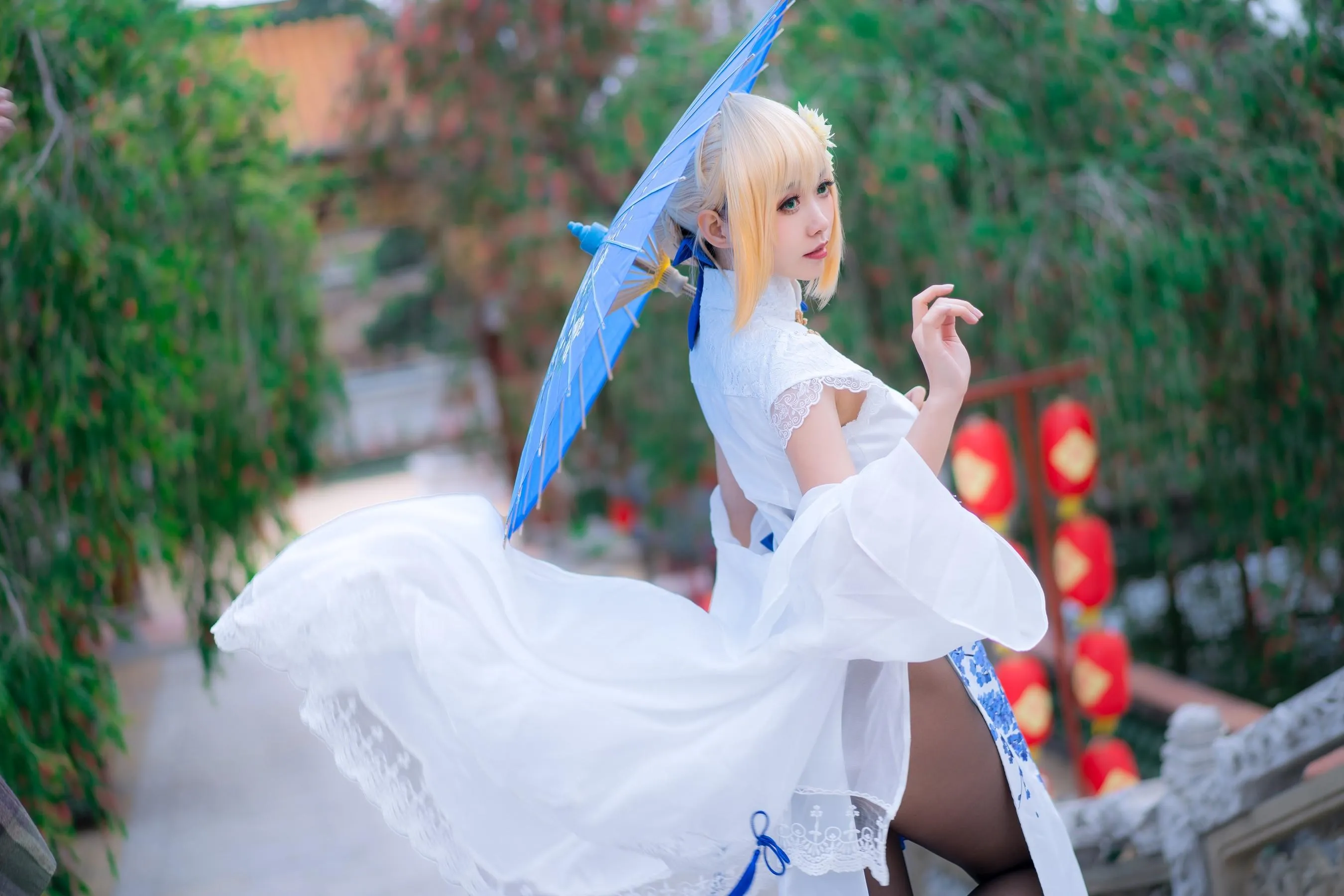 大大卷卷小卷 – NO.22 FGOsaber 四周年旗袍 [15P]插图3